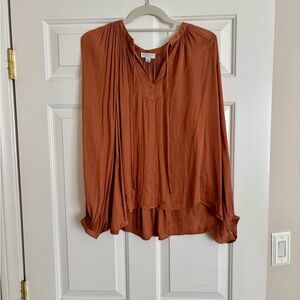 Anthropologie Terracotta Blouse